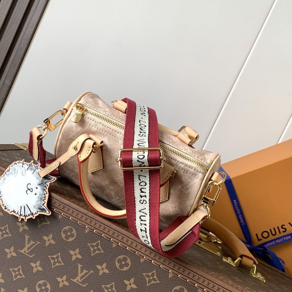 L0vis Vvtt0n Speedy Bandoulière 20 Meowgram Pale Pink 20Cm M15151