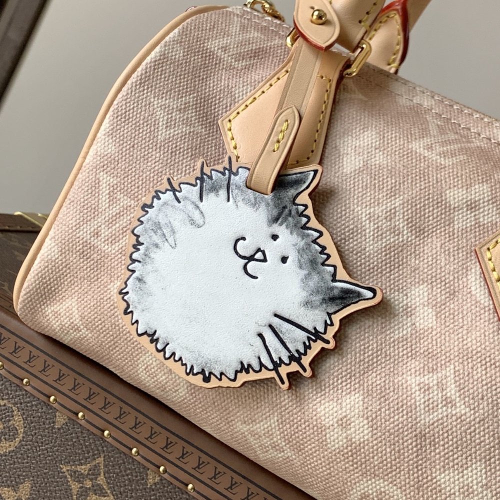 L0vis Vvtt0n Speedy Bandoulière 20 Meowgram Pale Pink 20Cm M15151