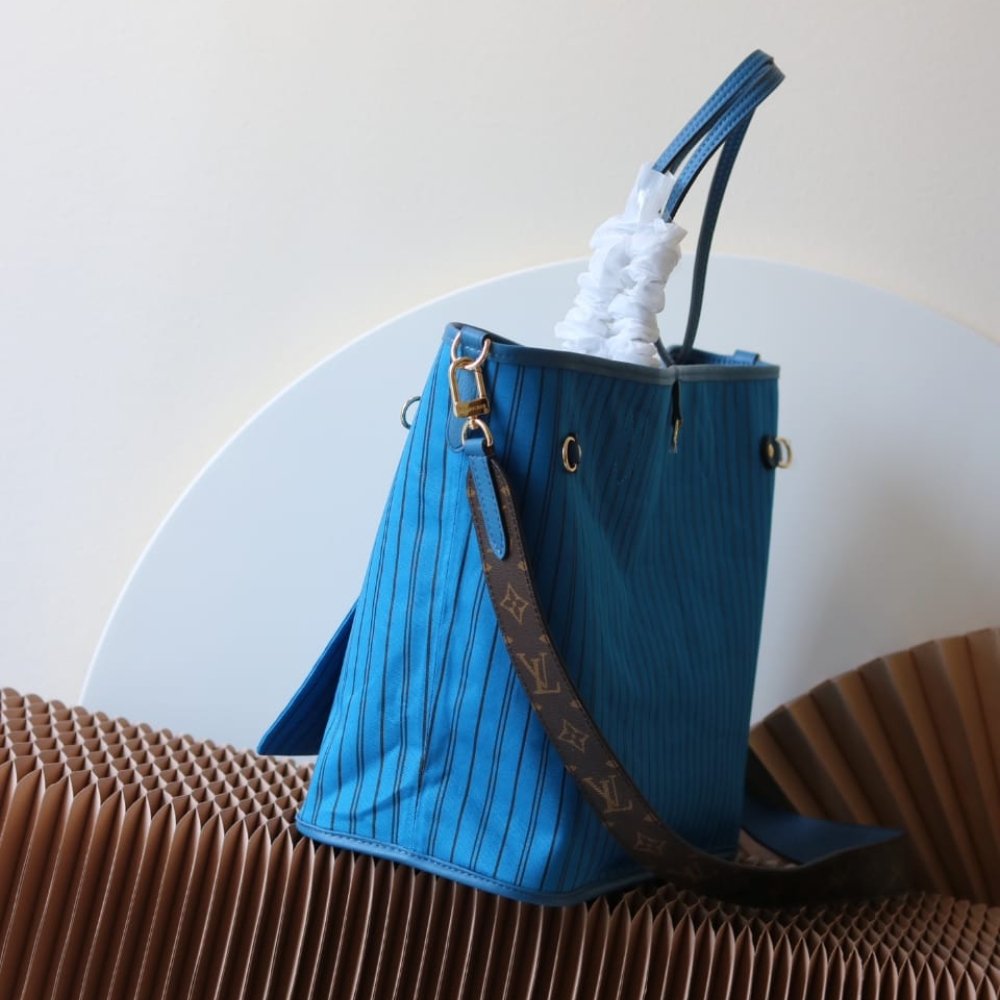 [S*per Vip 1:1] L0vis Vvtt0n Neverfull Bandoulière Inside Out MM Bleu Gastonb 31Cm M13753
