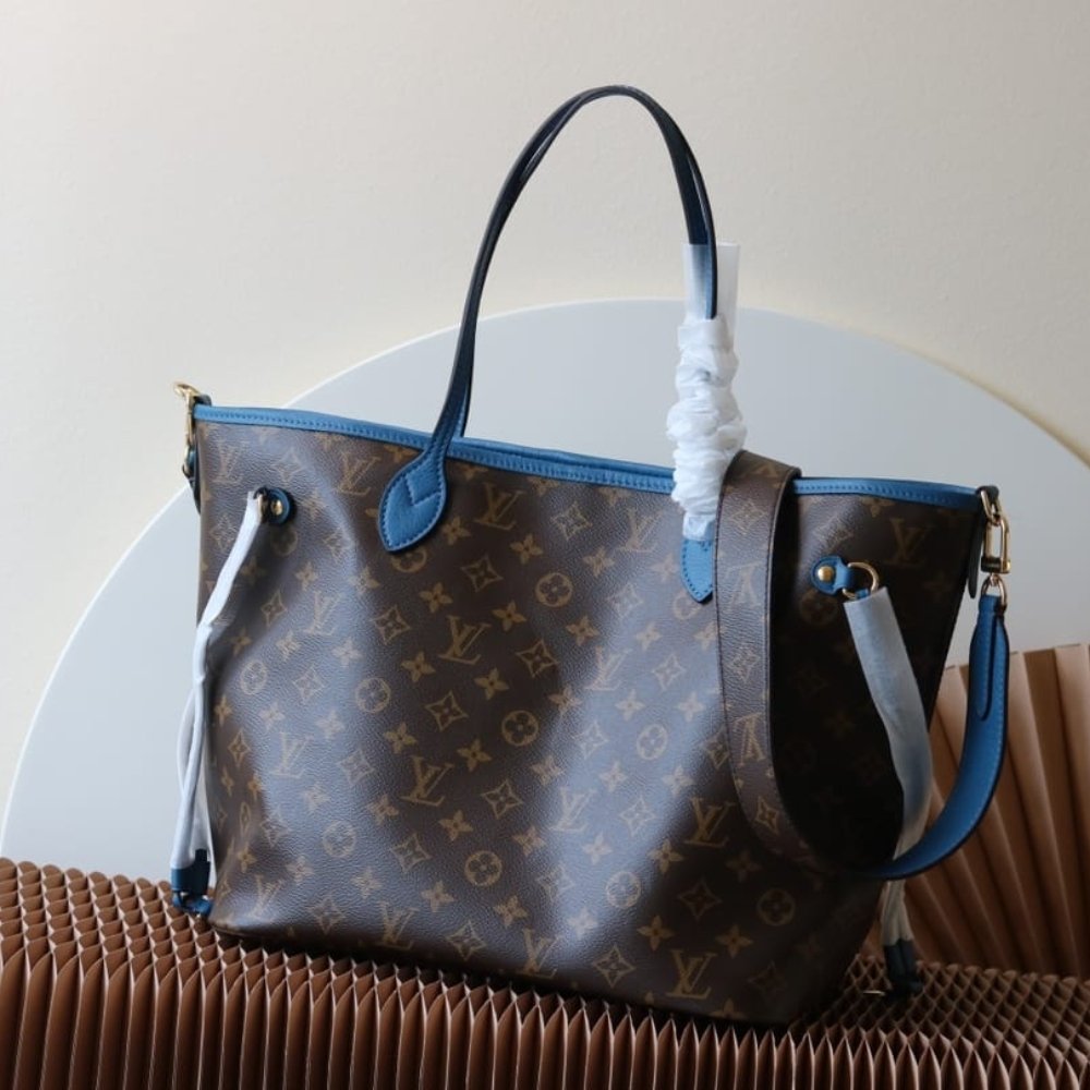 [S*per Vip 1:1] L0vis Vvtt0n Neverfull Bandoulière Inside Out MM Bleu Gastonb 31Cm M13753